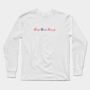 khop khun khrup - Thai red and blue - Flag color Long Sleeve T-Shirt